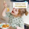 imageEfar 12Piece Kids Silverware Stainless Steel Toddler Preschooler Utensils with Adult Look Hammered Flatware Includes 4 Forks 4 Spoons 4 Knives Safe for Self Feeding NonToxic ampamp Dishwasher SafeGold