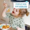 imageEfar 12Piece Kids Silverware Stainless Steel Toddler Preschooler Utensils with Adult Look Hammered Flatware Includes 4 Forks 4 Spoons 4 Knives Safe for Self Feeding NonToxic ampamp Dishwasher SafeSilver