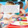 imageEfar 12Piece Kids Silverware Stainless Steel Toddler Preschooler Utensils with Adult Look Hammered Flatware Includes 4 Forks 4 Spoons 4 Knives Safe for Self Feeding NonToxic ampamp Dishwasher SafeRainbow