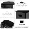 imageEfar Bread Box Metal Bread Box with Lid for Kitchen Countertop Large Bread Bin Holder Storage Container  13quot x 98quot x 73quot  Holds 2 Loaves Modern Farmhouse ampamp Vintage Style  WhiteBlack