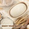 imageEfar Bread Proofing Basket Set of 2 9 Inch Round Dough Bowls for Rising Sourdough Bread Baking Supplies with Liners for Home and Professional BakingOval