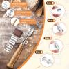 imageEfar Bread Proofing Basket Set of 2 9 Inch Round Sourdough Bread Baking Supplies Complete Sourdough Starter Kit for Beginners9Round  9Round