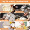 imageEfar Bread Proofing Basket Set of 2 9 Inch Round Sourdough Bread Baking Supplies Complete Sourdough Starter Kit for Beginners9Round  9Round