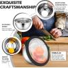 imageEfar Mixing Bowls Set of 7 Stainless Steel Mixing Bowls with Airtight Clear Lids Metal Nesting Bowls for Kitchen Prep Baking Serving Dishwasher Safe Size 46 35 3 2 15 1 07QT BlackBlack