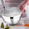 imageEfar Mixing Bowls with Lids Set of 5 Stainless Steel Mixing Bowls Metal Nesting Bowls with Airtight Lids Nontoxic ampamp Dishwasher Safe Great for Cooking Baking Serving  Size 07115346QTBlack