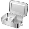 imageEfar Stainless Steel Bento Box Large 2400ml Metal Lunch Box 81oz LeakProof Lunch Food Container with Lids and Divider Reusable Meal Storage for Camping Picnic Travel Work1