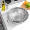 imageEfar Stainless Steel Colander 3Quart MicroPerforated Metal Colander Strainer with Handle for KitchenDraining PastaRinsing Vegetables Fruits Heavy Duty ampamp Dishwasher Safe  88 Inches5 QT