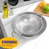 imageEfar Stainless Steel Colander 3Quart MicroPerforated Metal Colander Strainer with Handle for KitchenDraining PastaRinsing Vegetables Fruits Heavy Duty ampamp Dishwasher Safe  88 Inches3  5 QT