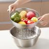imageEfar Stainless Steel Colander 3Quart MicroPerforated Metal Colander Strainer with Handle for KitchenDraining PastaRinsing Vegetables Fruits Heavy Duty ampamp Dishwasher Safe  88 Inches1  3  5 QT