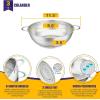 imageEfar Stainless Steel Colander 3Quart MicroPerforated Metal Colander Strainer with Handle for KitchenDraining PastaRinsing Vegetables Fruits Heavy Duty ampamp Dishwasher Safe  88 Inches3 QT