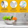 imageEfar Stainless Steel Colander 3Quart MicroPerforated Metal Colander Strainer with Handle for KitchenDraining PastaRinsing Vegetables Fruits Heavy Duty ampamp Dishwasher Safe  88 Inches3  5 QT