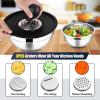imageEfar Stainless Steel Mixing Bowls with Lids Set 5Piece Nesting Salad Bowls with 3 Grater Attachments and NonSlip Bottoms Size 46 26 2 15 1QT for Kitchen KhakiBlack