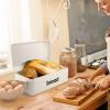 imageEfar Vintage Bread Box for Kitchen Countertop Black Metal Bread Storage Container Retro Bread Bin for PastriesLoavesDry Food Large Capacity ampamp Modern Design 167 x 9 x 64Cream