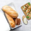 imageEfar Vintage Bread Box for Kitchen Countertop White Metal Bread Storage Container Retro Bread Bin for PastriesLoavesDry Food Large Capacity ampamp Modern Design 167 x 9 x 64White