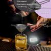 imageFine Mesh Strainer Set of 2 Efar 33 Inches Stainless Steel Tea Strainer with Long Handle Small Conical Mesh Strainers Sieve for Cocktail Coffee Food Rust Proof ampamp Easy to CleanGoldBlack2