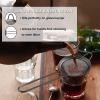 imageFine Mesh Strainer Set of 2 Efar 33 Inches Stainless Steel Tea Strainer with Long Handle Small Conical Mesh Strainers Sieve for Cocktail Coffee Food Rust Proof ampamp Easy to CleanGoldBlack2
