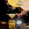 imageFine Mesh Strainer Set of 2 Efar 33 Inches Stainless Steel Tea Strainer with Long Handle Small Conical Mesh Strainers Sieve for Cocktail Coffee Food Rust Proof ampamp Easy to CleanGoldGold2