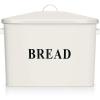 imageEfar Bread Box Metal Bread Box with Lid for Kitchen Countertop Large Bread Bin Holder Storage Container  13quot x 98quot x 73quot  Holds 2 Loaves Modern Farmhouse ampamp Vintage Style  WhiteCream