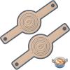 imageEfar Silicone Bread Sling for Dutch Oven 2Piece Reusable Silicone Bread Baking Mat with Long Handle NonStick ampamp Easy to Clean Ideal for Transferring Sourdough