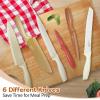 imageEfar 12Piece Kitchen Knife Set Stainless Steel Chef Knives Set with 6 Blade Guards Sharp Kitchen Cooking Knife with Ergonomic Handle AntiRust ampamp Easy to Clean MulticolorAssorted