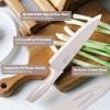 imageEfar 12Piece Kitchen Knife Set Stainless Steel Chef Knives Set with 6 Blade Guards Sharp Kitchen Cooking Knife with Ergonomic Handle AntiRust ampamp Easy to Clean MulticolorKhaki