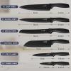 imageEfar 12Piece Kitchen Knife Set Stainless Steel Chef Knives Set with 6 Blade Guards Sharp Kitchen Cooking Knife with Ergonomic Handle AntiRust ampamp Easy to Clean MulticolorBlack