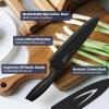imageEfar 12Piece Kitchen Knife Set Stainless Steel Chef Knives Set with 6 Blade Guards Sharp Kitchen Cooking Knife with Ergonomic Handle AntiRust ampamp Easy to Clean MulticolorBlack