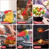 imageEfar 14 Pieces Silicone Cooking Utensils Set Kitchen Utensils Set with Holder Spatula Ladle Spoon Tong Slotted Turner for Nonstick Cookware Heat Resistant ampamp Stainless Steel Handle BlackRed