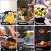 imageEfar 14 Pieces Silicone Cooking Utensils Set Kitchen Utensils Set with Holder Spatula Ladle Spoon Tong Slotted Turner for Nonstick Cookware Heat Resistant ampamp Stainless Steel Handle BlackBlack
