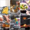 imageEfar 14 Pieces Silicone Cooking Utensils Set Kitchen Utensils Set with Holder Spatula Ladle Spoon Tong Slotted Turner for Nonstick Cookware Heat Resistant ampamp Stainless Steel Handle BlackGray