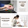 imageEfar 14 Pieces Silicone Cooking Utensils Set Kitchen Utensils Set with Holder Spatula Ladle Spoon Tong Slotted Turner for Nonstick Cookware Heat Resistant ampamp Stainless Steel Handle BlackKhaki