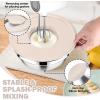imageEfar 25PCS Mixing Bowls with Lid Set Stainless Steel Nesting Prep Bowls with Grater Attachments NonSlip Bottoms for Cooking Baking Serving Food Storage 4626215107QT  BlueKhaki