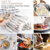 imageEfar 25PCS Mixing Bowls with Lid Set Stainless Steel Nesting Prep Bowls with Grater Attachments NonSlip Bottoms for Cooking Baking Serving Food Storage 4626215107QT  BlueKhaki