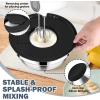 imageEfar 25PCS Mixing Bowls with Lid Set Stainless Steel Nesting Prep Bowls with Grater Attachments NonSlip Bottoms for Cooking Baking Serving Food Storage 4626215107QT  BlueBlack