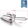 imageEfar 6 Ounce Ice Scoop Set of 2 Small Stainless Steel Scoops for Ice CubeCandyFlourSugar Metal Utility Scoops for Canisters Baking Kitchen Pantry Rust Free ampamp Dishwasher SafeSilver