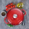 imageEfar 7QT Oval Dutch Oven Pot with Lid Enameled Cast Iron Dutch Oven with Dual Handles for Sourdough Bread Baking Cooking Nonstick Enamel Coated CookwareBlue NonToxic ampamp Easy CleanRed