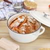 imageEfar 7QT Oval Dutch Oven Pot with Lid Enameled Cast Iron Dutch Oven with Dual Handles for Sourdough Bread Baking Cooking Nonstick Enamel Coated CookwareBlue NonToxic ampamp Easy CleanWhite
