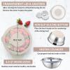 imageEfar Colander with Mixing Bowl Set 41 Stainless Steel Colander Strainers Bowl with Graters for Kitchen Rotatable Food Strainer Bowl for Rinsing Fruits VegetablesDraining Pasta  BlackKhaki