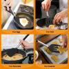 imageEfar Cooking Utensils Set of 4 Silicone Kitchen Utensils for Nonstick Cookware Heat Resistant ampamp Nontoxic Slotted Spatula Solid Spoon Turner for Flipping Mixing Serving BastingPinkBlack