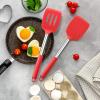 imageEfar Cooking Utensils Set of 4 Silicone Kitchen Utensils for Nonstick Cookware Heat Resistant ampamp Nontoxic Slotted Spatula Solid Spoon Turner for Flipping Mixing Serving BastingPinkRed
