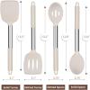 imageEfar Cooking Utensils Set of 4 Silicone Kitchen Utensils for Nonstick Cookware Heat Resistant ampamp Nontoxic Slotted Spatula Solid Spoon Turner for Flipping Mixing Serving BastingPinkKhaki