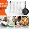 imageEfar Cooking Utensils Set of 4 Silicone Kitchen Utensils for Nonstick Cookware Heat Resistant ampamp Nontoxic Slotted Spatula Solid Spoon Turner for Flipping Mixing Serving BastingPinkWhite