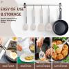 imageEfar Cooking Utensils Set of 4 Silicone Kitchen Utensils for Nonstick Cookware Heat Resistant ampamp Nontoxic Slotted Spatula Solid Spoon Turner for Flipping Mixing Serving BastingPinkKhaki