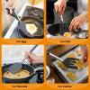 imageEfar Cooking Utensils Set of 4 Silicone Kitchen Utensils for Nonstick Cookware Heat Resistant ampamp Nontoxic Slotted Spatula Solid Spoon Turner for Flipping Mixing Serving BastingPinkBlack  Grey