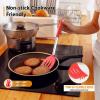 imageEfar Cooking Utensils Set of 4 Silicone Kitchen Utensils for Nonstick Cookware Heat Resistant ampamp Nontoxic Slotted Spatula Solid Spoon Turner for Flipping Mixing Serving BastingPinkRed