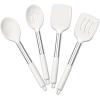 imageEfar Cooking Utensils Set of 4 Silicone Kitchen Utensils for Nonstick Cookware Heat Resistant ampamp Nontoxic Slotted Spatula Solid Spoon Turner for Flipping Mixing Serving BastingPinkWhite