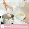 imageEfar Cooking Utensils Set of 6 Silicone Kitchen Utensils with Wooden Handle Nonstick Cookware Friendly ampamp Heat Resistant Includes SpatulaLadleSlotted TurnerServing SpoonSpaghetti ServerBlackPink