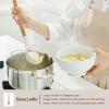 imageEfar Cooking Utensils Set of 6 Silicone Kitchen Utensils with Wooden Handle Nonstick Cookware Friendly ampamp Heat Resistant Includes SpatulaLadleSlotted TurnerServing SpoonSpaghetti ServerBlackKhaki