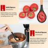 imageEfar Cooking Utensils Set of 6 Silicone Kitchen Utensils with Wooden Handle Nonstick Cookware Friendly ampamp Heat Resistant Includes SpatulaLadleSlotted TurnerServing SpoonSpaghetti ServerBlackBlack