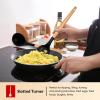 imageEfar Cooking Utensils Set of 6 Silicone Kitchen Utensils with Wooden Handle Nonstick Cookware Friendly ampamp Heat Resistant Includes SpatulaLadleSlotted TurnerServing SpoonSpaghetti ServerBlackBlack